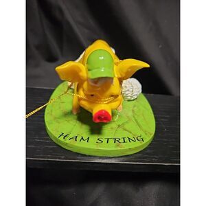 Vintage PIG INVASION Handcrafted Character HAM STRING PIG Figurine 2.25"H‎ x 5"L